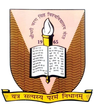 Chaudhary Charan Singh University, Meerut logo